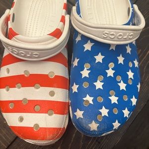 American Flag Crocs